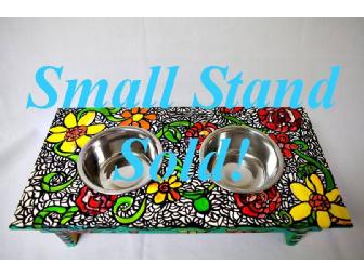 Small Dog or Cat Feeding Stand by Michelle Gonzalez