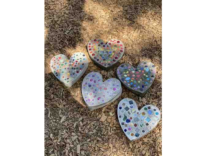 Heartfelt Mosaic Stepping Stones - Set of 5 - Photo 1