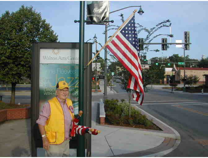 Flag Placed on Business in Fayetteville or Johnson by the Fayetteville Lions Club