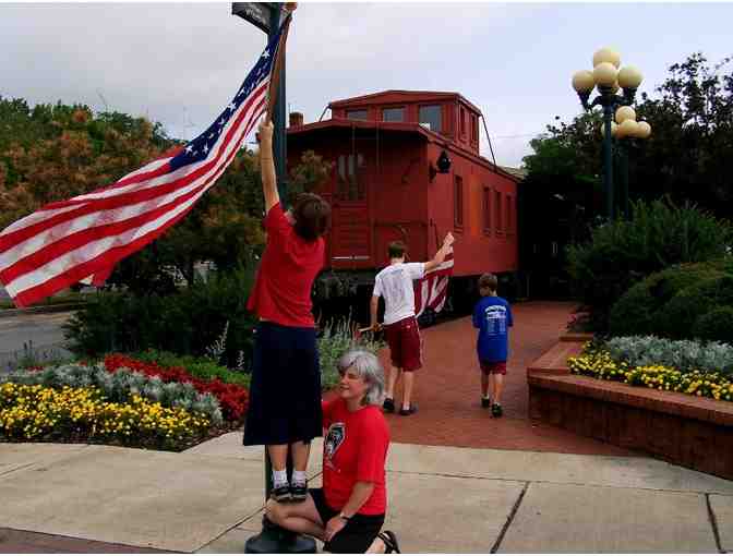 Flag Placed on Business in Fayetteville or Johnson by the Fayetteville Lions Club