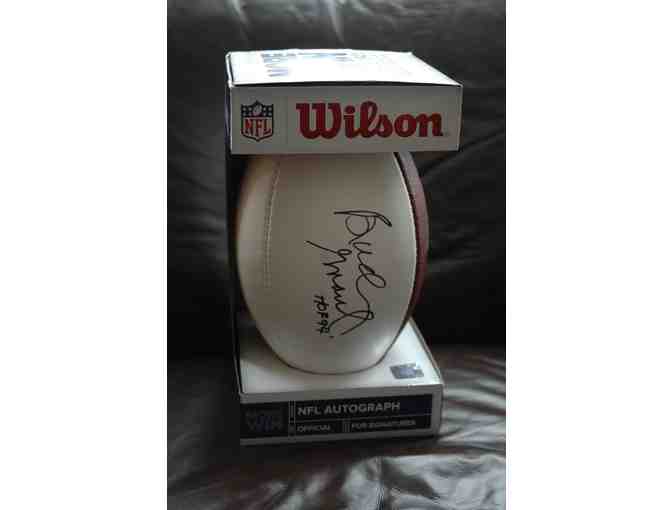 Football Autographed by NFL Hall of Famer Bud Grant