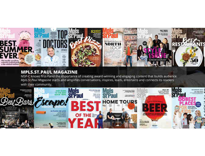 Mpls St.Paul Magazine - 1 Year Subscription (New or Renewal)