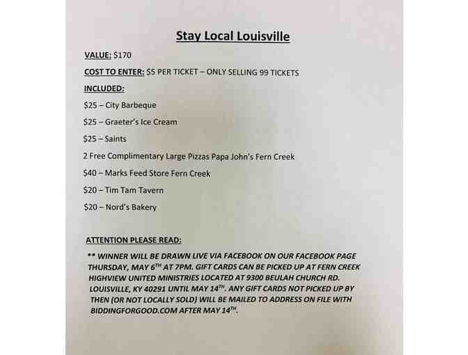 Stay Local Louisville Gift Card Bouquet