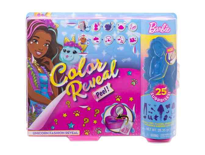 Barbie Color Reveal Peel Doll Unicorn Fantasy Fashion Transformation