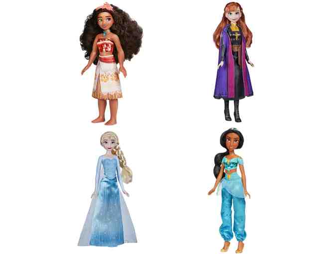 Disney Princess Dolls by Hasbro: Jasmine, Elsa, Moana and Anna