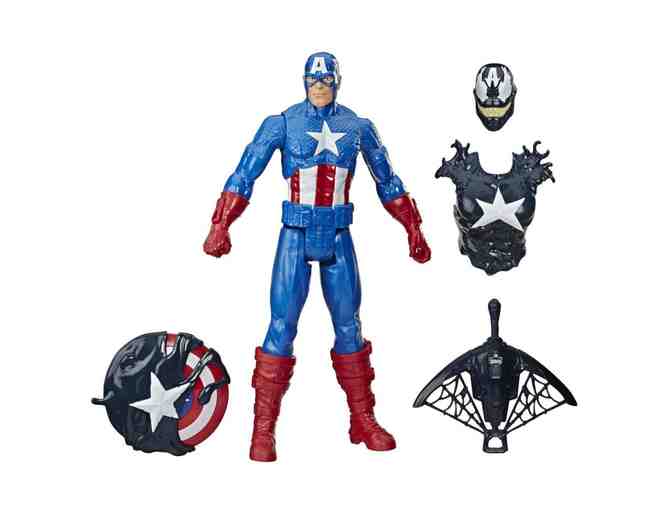 Marvel Spider-Man Maximum Venom Titan Hero Series Captain America Action Figure