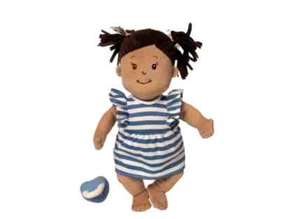 Manhattan Toy: Love, Stella Baby Dolls - Beige Doll with Brown Hair