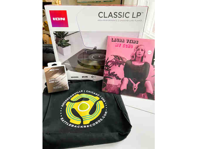 Rattleback Records - Bluetooth Turntable, $25 Gift Card and Vinyl Cleaning Kit - Photo 1