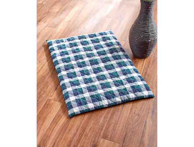 Quilted Plaid Thermal Pet Bed - Size Large
