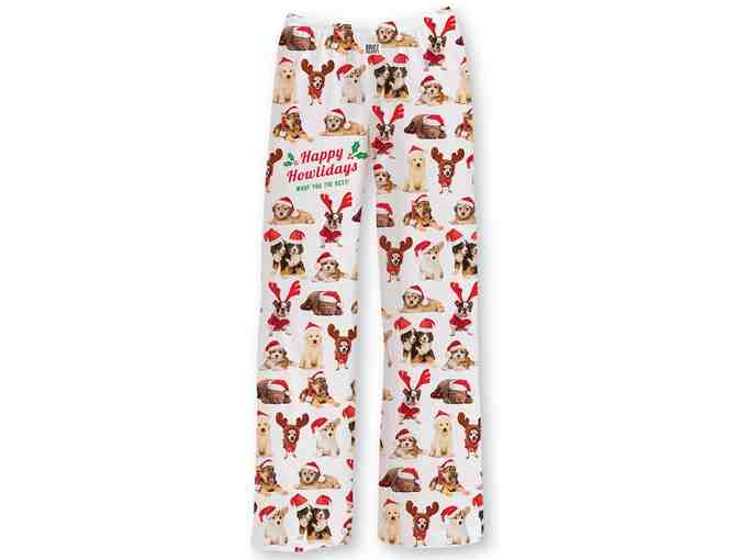 "Happy Howlidays" Holiday Dog Lightweight Lounge Pants size M - Photo 1