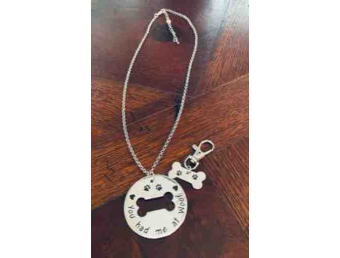 Necklace with matching dog collar charm