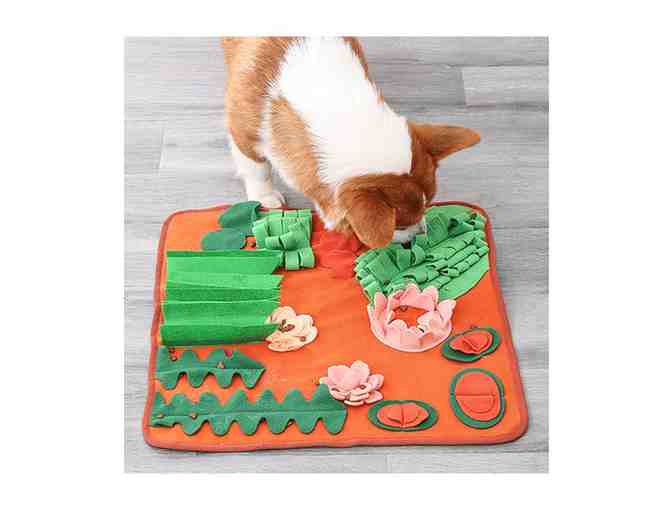 Orange & Green Pet Snuffle Mat by DogLemi