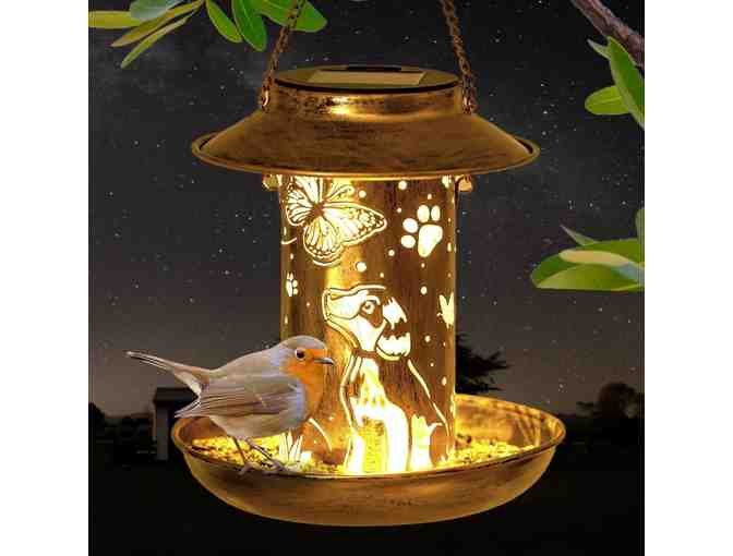 Enchanted Garden Bird Feeder- Inspirational Dog & Butterfly Home Decor