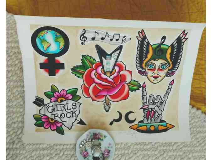 Jon Kritselis | Sickle and Moon Tattoo Gift Certificate and Custom Flash