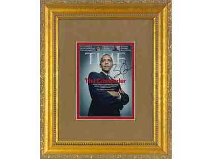 President Barack Obama Autographed Time Magazine Cover with Certificate of Authenticity
