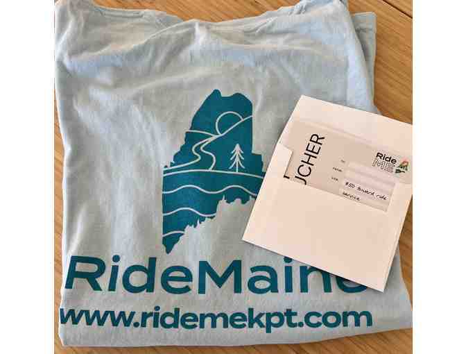 $50 Gift Certificate and Tee Shirt courtesy of RideME