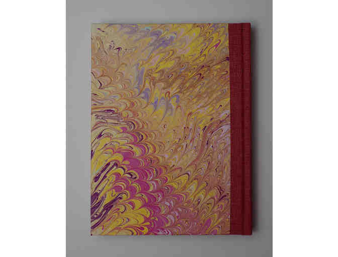 Handmade Marbled Casebound Book