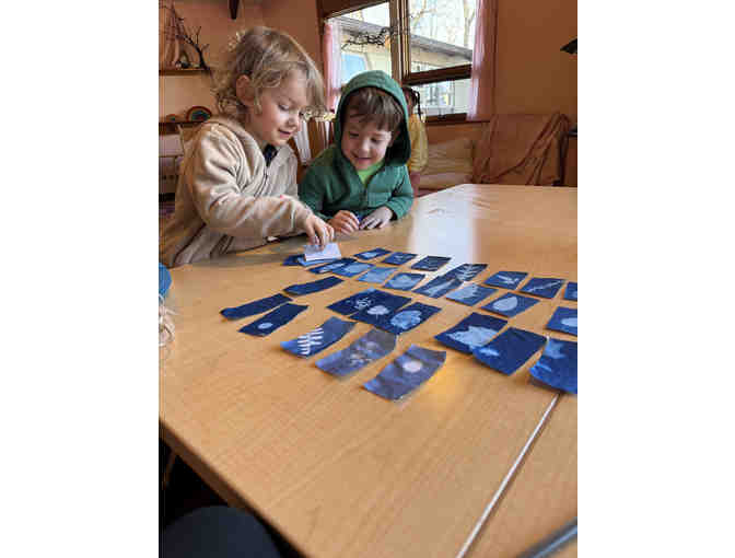 Sun Shadow Art by the Woodland Class and Christy Zolty