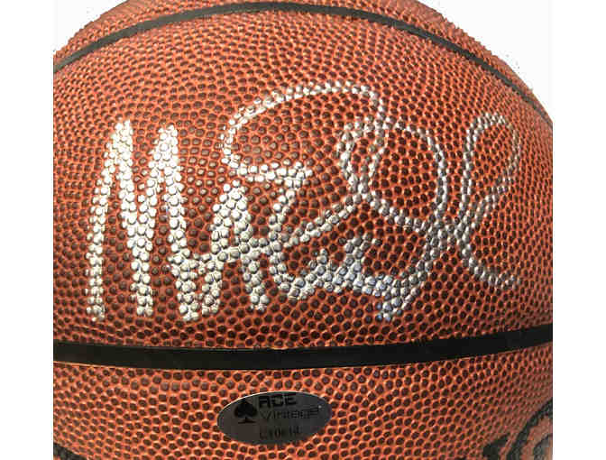 Basketball signed by Magic Johnson with COA