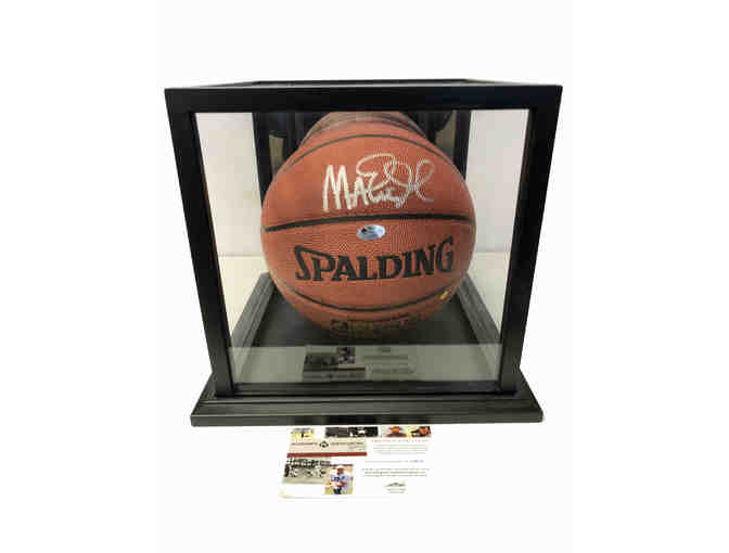 Basketball signed by Magic Johnson with COA