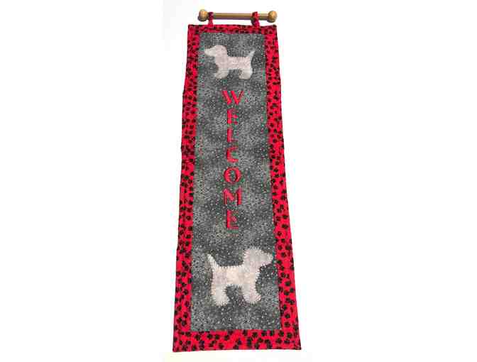 Welcome Quilted Dog Wall Decor (30' long)