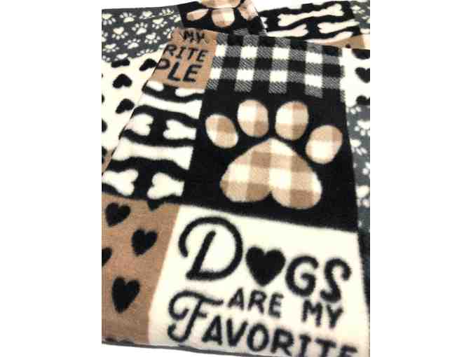 Dogs Are My Favorite People - Soft Handmade Blanket