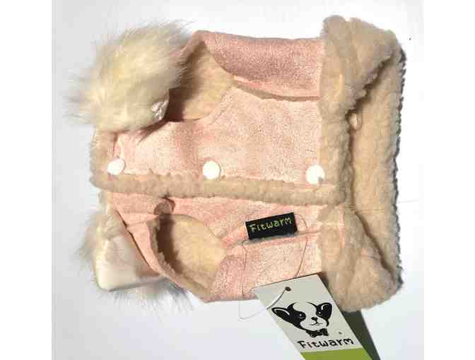 Faux Fur & Suede Coat, Pink (size xs)