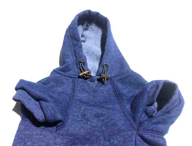 Hooded 'Love is the Adventure' Doggie Sweatshirt (size s)