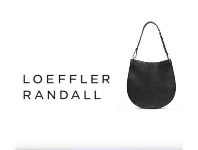 Loeffler Randall's Caroline Leather Tote in black leather