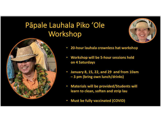Papale Lauhala Piko Ole Workshop