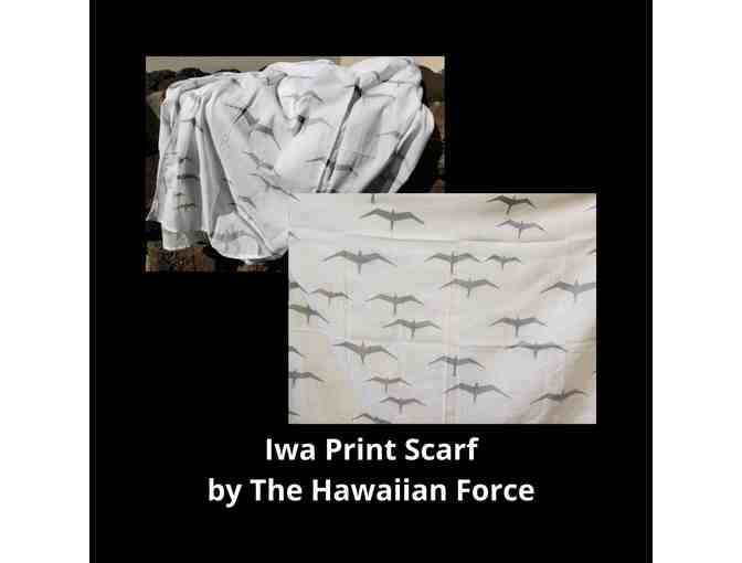 Iwa print scarf by The Hawaiian Force