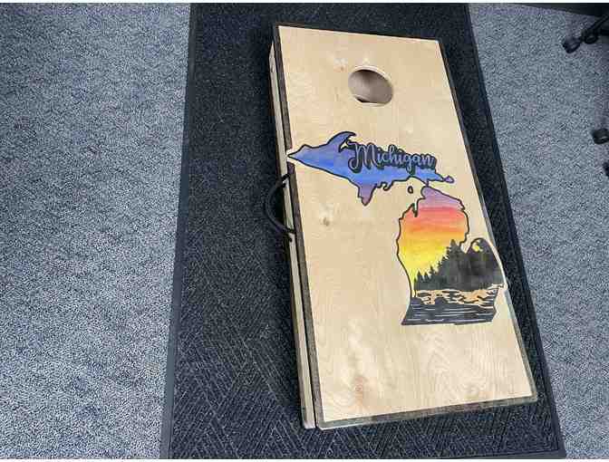 Custom-Made Michigan Cornhole Boards