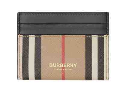 Burberry Sandon Canvas & Leather Card Case