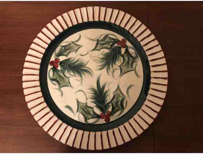 Hollylujah Round Platter by Gail Pittman