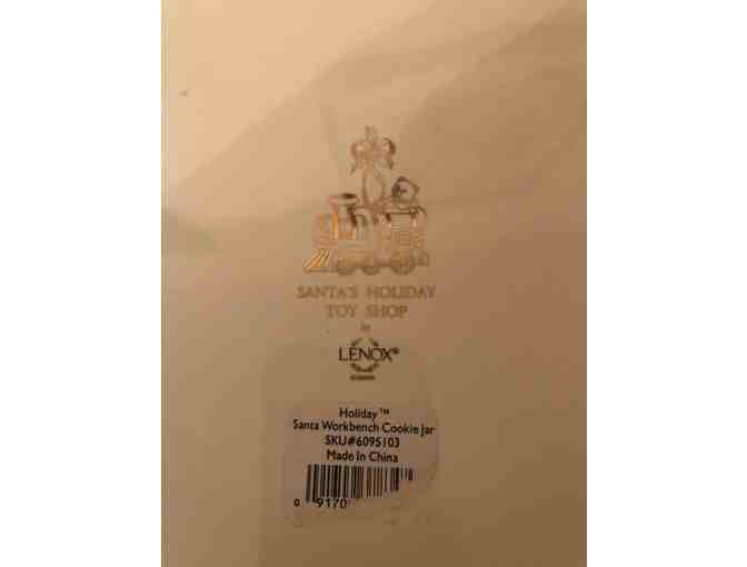 Lenox Santa Workbench Cookie Jar