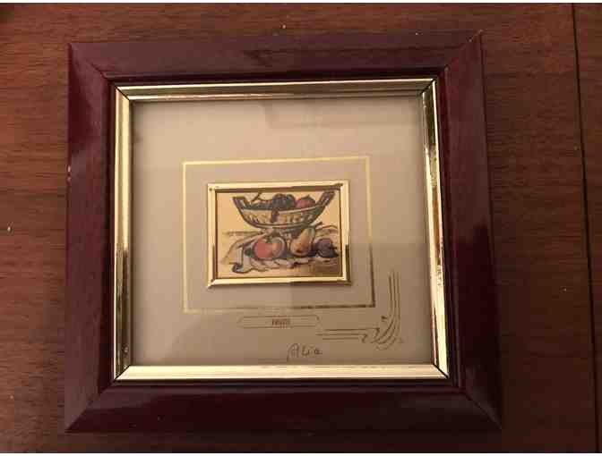2 Wooden Goldart Frames with Certificates - Photo 1