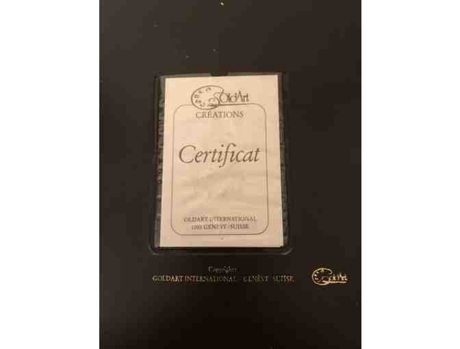 2 Wooden Goldart Frames with Certificates - Photo 2