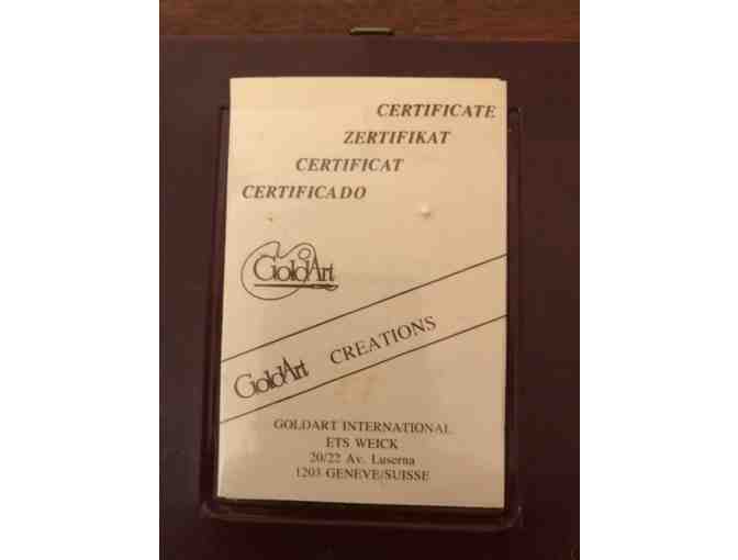 2 Wooden Goldart Frames with Certificates - Photo 5