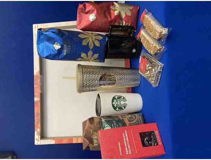 $50 Gift Card in this delicious Starbucks Gift Basket