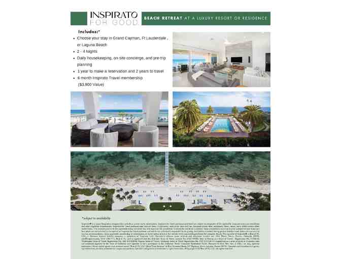 Beach Retreat 2-4 Night Luxury Inspirato Vacation