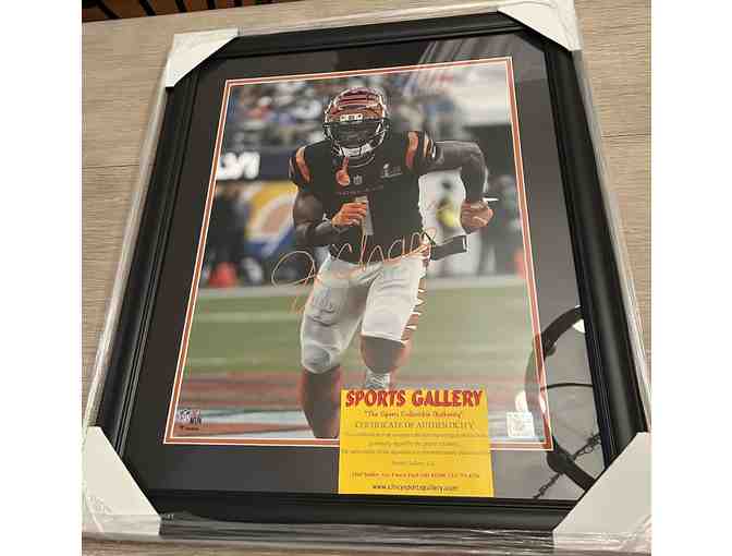 Framed and Autographed Ja'Marr Chase Print