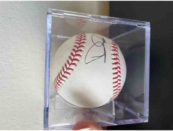 David Fletcher Autographed Baseball with Display Case