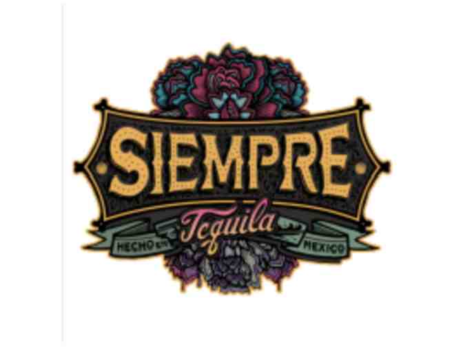 Bottle of Siempre Tequila Plata