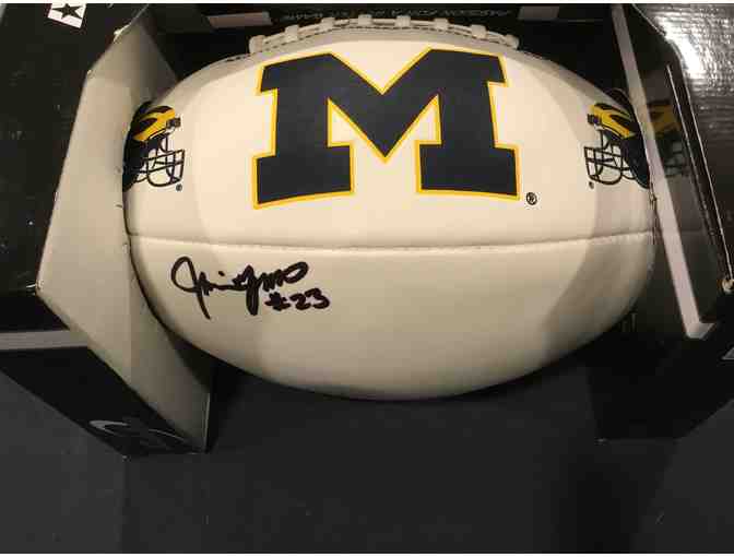 Jamie Morris autographed Michigan football