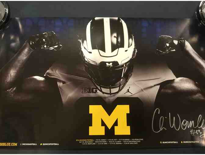 Chris Wormley autographed Michigan poster