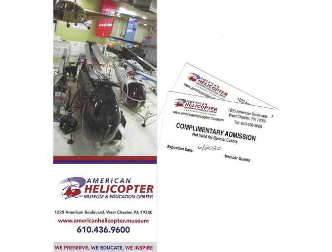 2 Tickets to the American Helicopter Museum