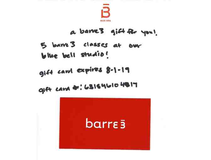 5-class package from Barre 3