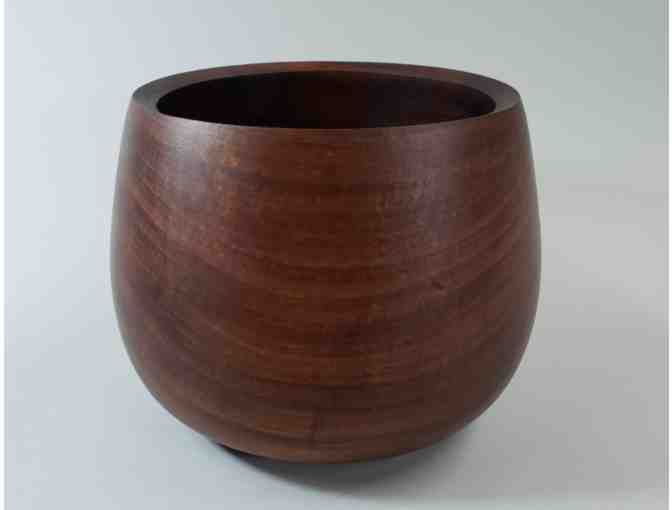 Koa Wood Bowl by Russ Johnson 8" high, 10" diameter - Photo 1