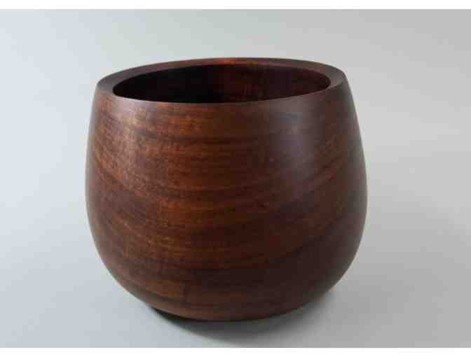 Koa Wood Bowl by Russ Johnson 8" high, 10" diameter - Photo 2