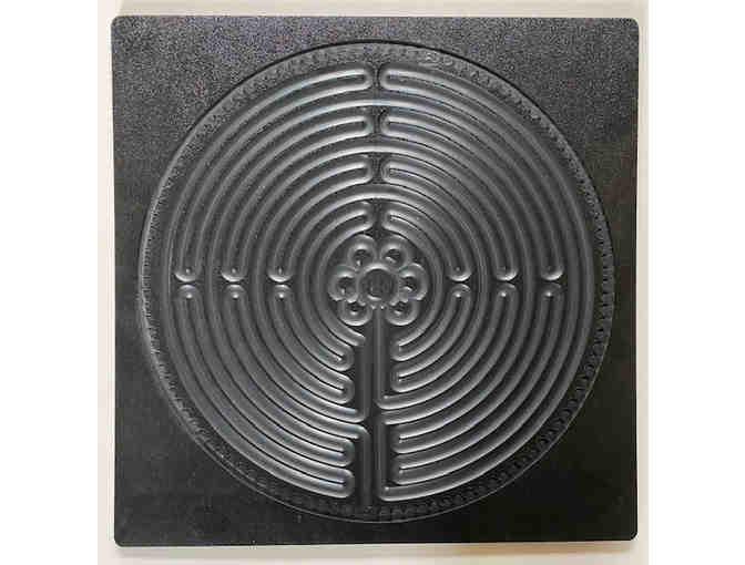 Chartres Plastic Tabletop Finger Labyrinth - Black